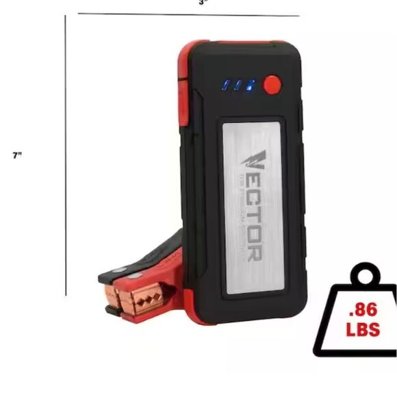 Vector 1600A LithiumvJump Starter USB Power Bank - Picture 5 of 16
